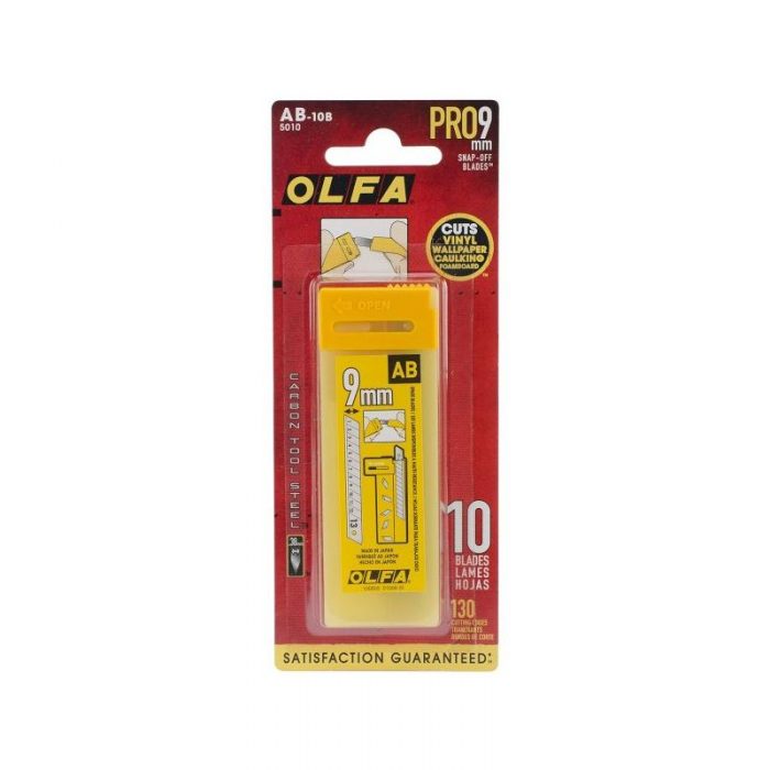 Olfa AB-10B Snap-off Standard Duty Blades - 9mm (Pkt/10pc)