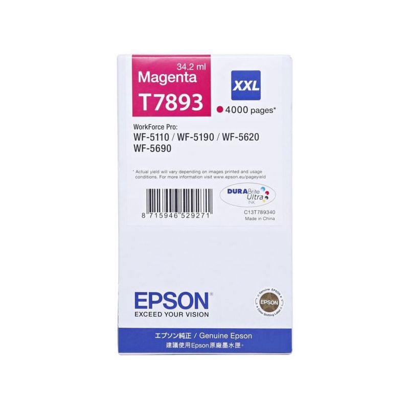 Epson T7893 Ink Cartridge (C13T789340) - Magneta