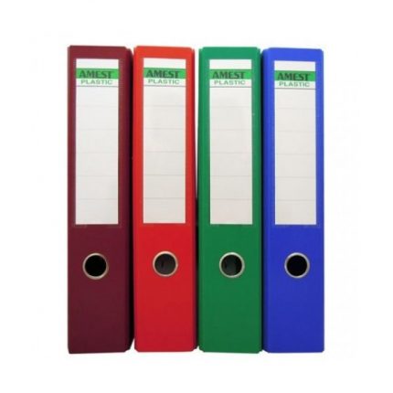 Amest PVC Colored Box File Broad FS 8cm (3inch) - Blue