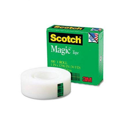 3M Scotch 810 Magic Tape Roll - 1in x 2592in 6PCS