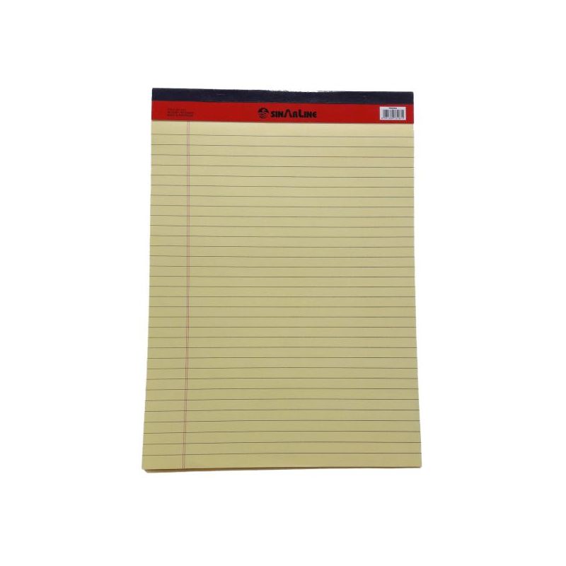 Sinarline Writing Pad 40-sheets A4 - Yellow