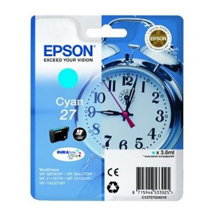Epson 27 Ink Cartridge (T2702) - Cyan