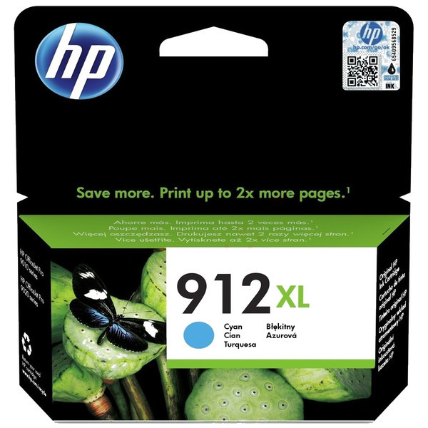 HP 912XL (3YL81AE) High Yield Ink Cartridge - Cyan