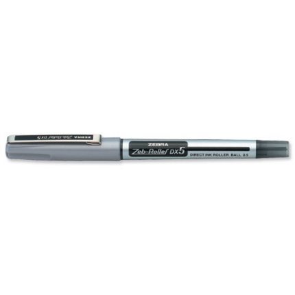 Zebra DX5 Micro 0.5mm Roller Ball Pen (pkt/10pcs) - Black