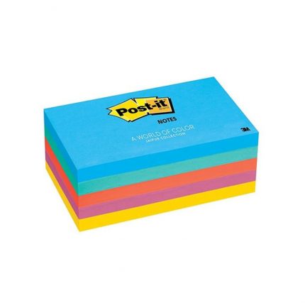 3M 655 Post-it Notes 3 x 5 in - Neon (pkt/5pcs)