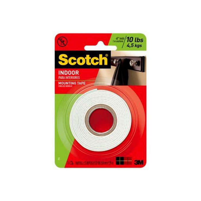 3M Scotch 114 Indoor Mounting Tape - 1in x 50in