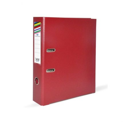 FIS PP Box Files with Fixed Mechanism 8cm(210 x 330 mm) -Maroon