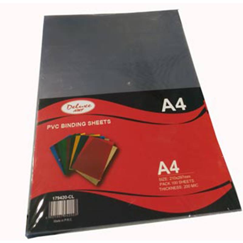 Deluxe AMT Binding Sheet A4 - Clear (Pkt/100s)
