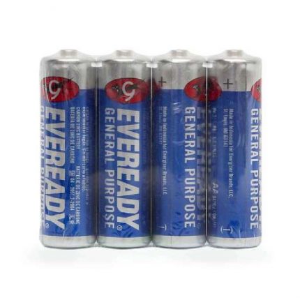 4PIECE EVEREADY AA BATTERY R6 GENERAL