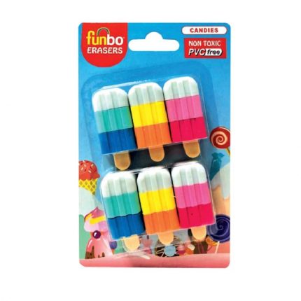 FUNBO CANDY ERASERS NON TOXIC PVC FREE