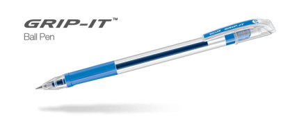 Dollar Ball Pen GRIP-IT 0.7mm (50pcs/pkt) - Blue