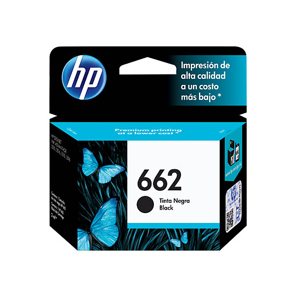 HP 662 Ink Cartridge - Black (CZ103AL)