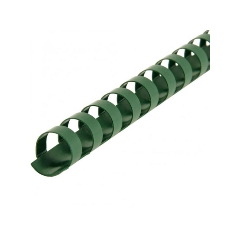 FIS Spiral Binding Ring Plastic 10mm - White (box/100pcs) - Green