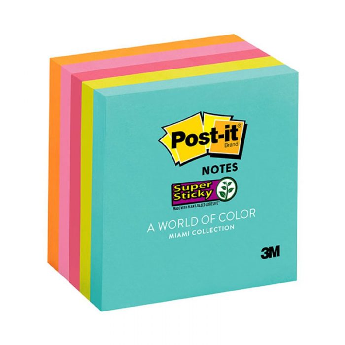 3M STICKY NOTES MULTICOUR3X3