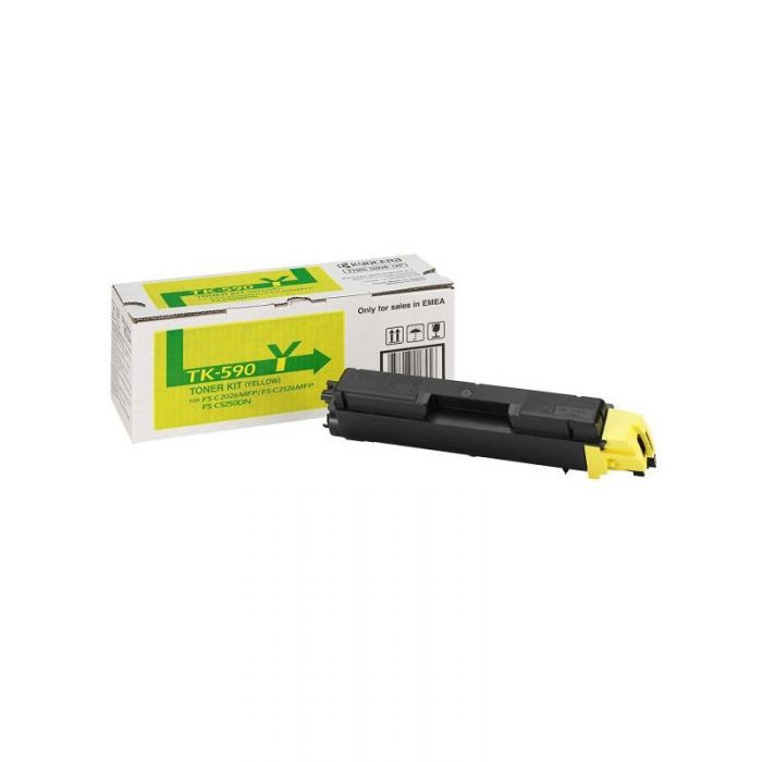 Kyocera TK-590 Toner Cartridge - Yellow ORIGINAL : Kyocera