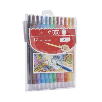12-Piece Twist Crayons Multicolour