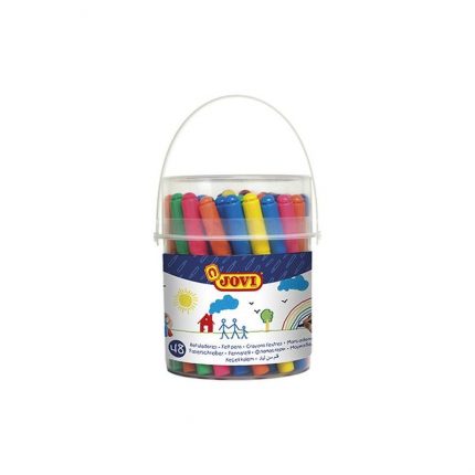 JOVI felt-tip pens MAXI jar 48 assorted colours