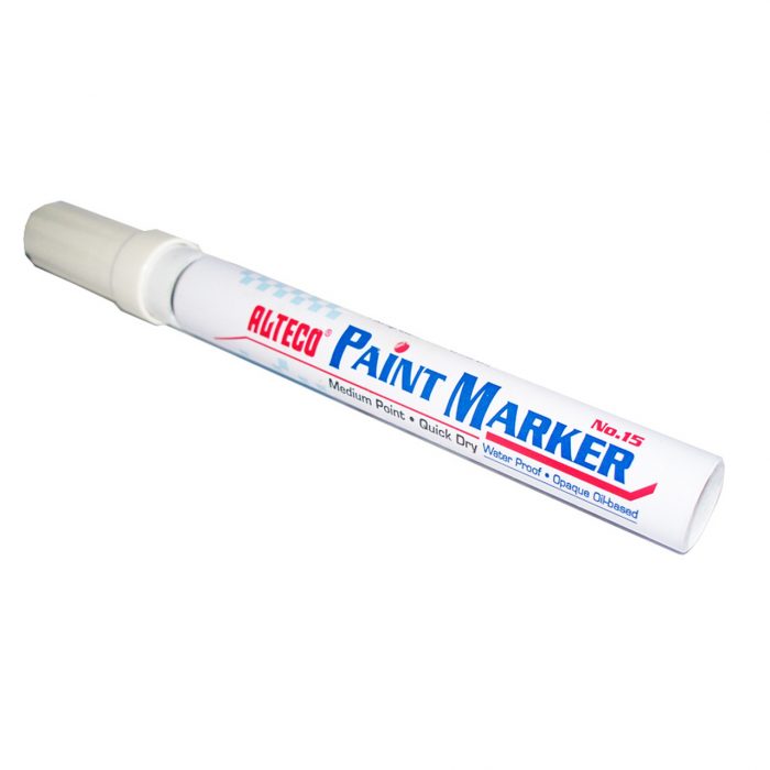 Alteco Paint Marker (12pcs/pkt) - White