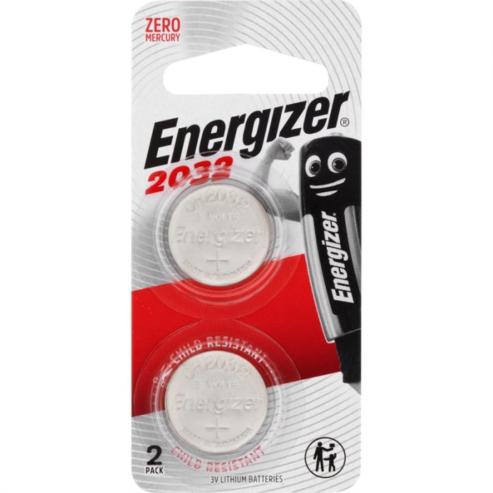 Energizer ECR2032BP2 Lithium Coin Cell Battery