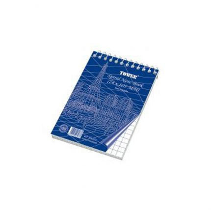10-Piece FIS Tower Soft Cover Spiral Notebook A7 Size (74x105mm)