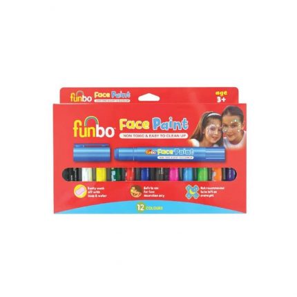 12 PIECE FUNBO FACE PAINT NON TOXIC