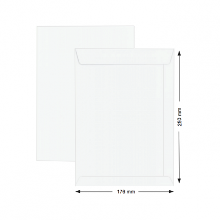 Hispapel White Envelope 176 x 250mm