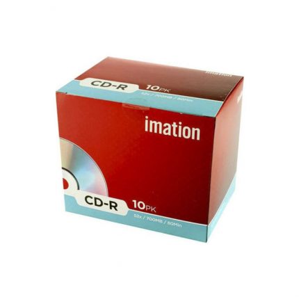 Imation Cd-R 52X 10 Pack Slim Jewel Case