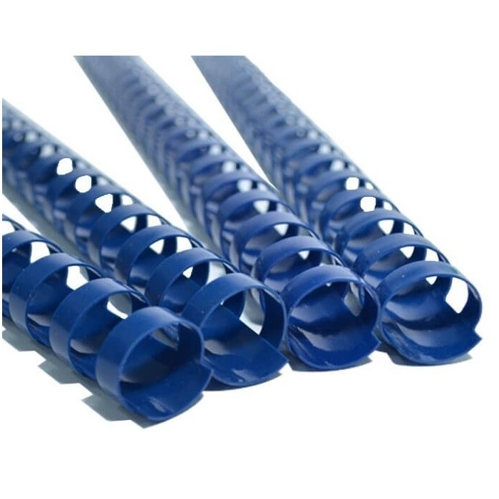 FIS Spiral Binding Ring Plastic 10mm - White (box/100pcs) - Blue