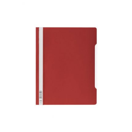 Durable 2570 Clear View Folder A4 (Pkt/50pcs) - Red
