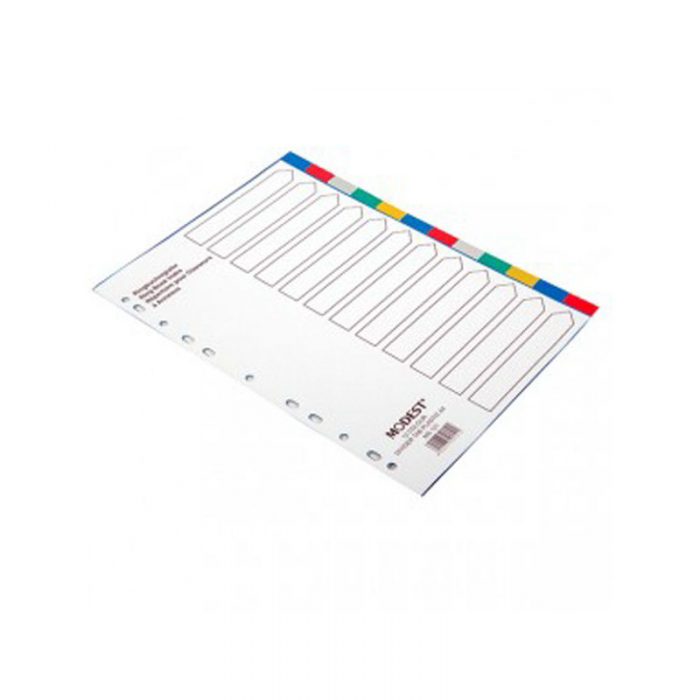 Modest Divider PVC Color 12 Tab (25set/box)