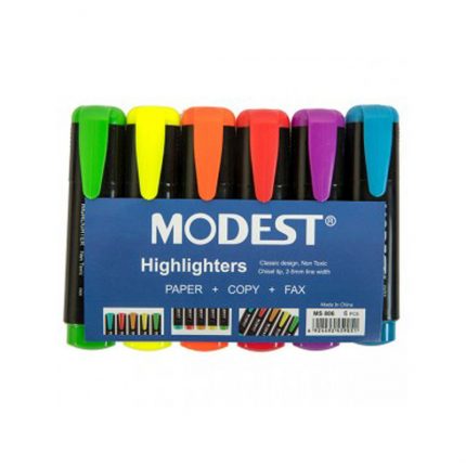 Modest Highlighter 6 Colour Set