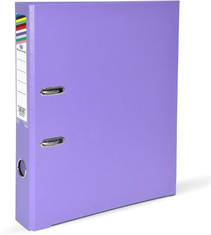 FIS PP- Violet 8cm Box Files with Fixed Mechanism